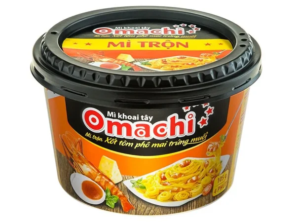 Mì Omachi Trộn ( sốt phô mai trứng muối ) 12 hộp